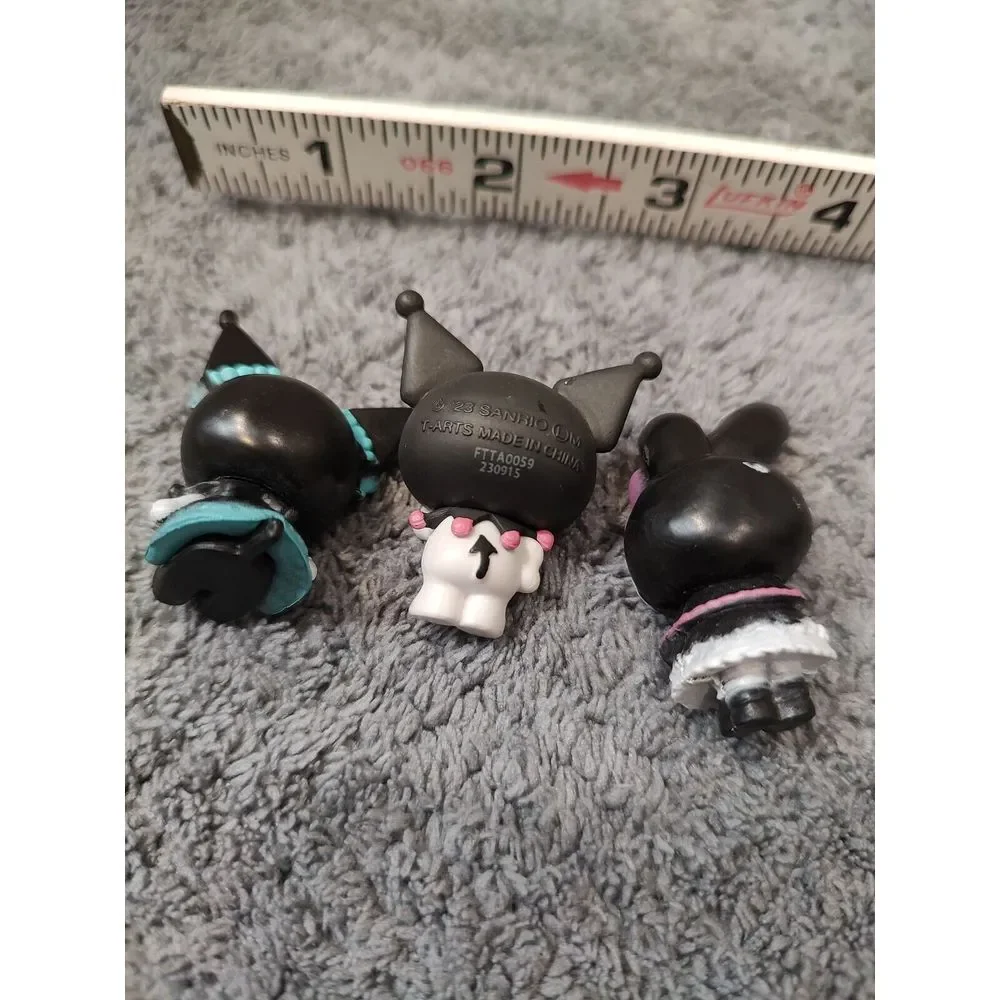 Set of 3 Cat Action Collection My Melody Kitty Kuro‎ Sanrio 4cm Minis